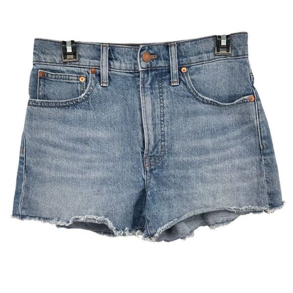 Madewell The Perfect Jean Short in Balsam Wash: Tencel Denim Edition Size 27 - Picture 1 of 13